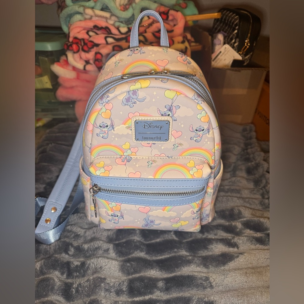 Loungefly mini backpack stitch balloons